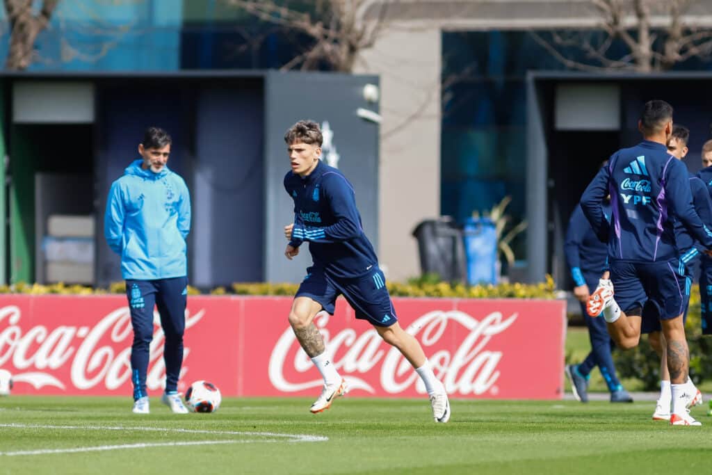 Garnacho fue blindado por la Selección Argentina