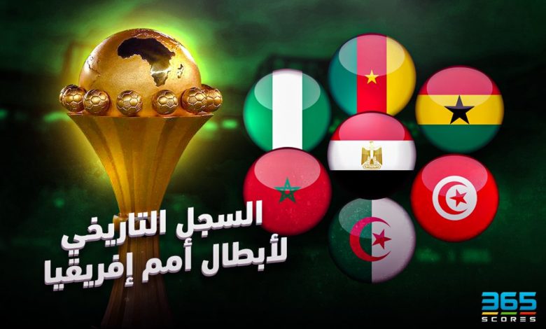 سجل أبطال كأس أمم إفريقيا على مر التاريخ