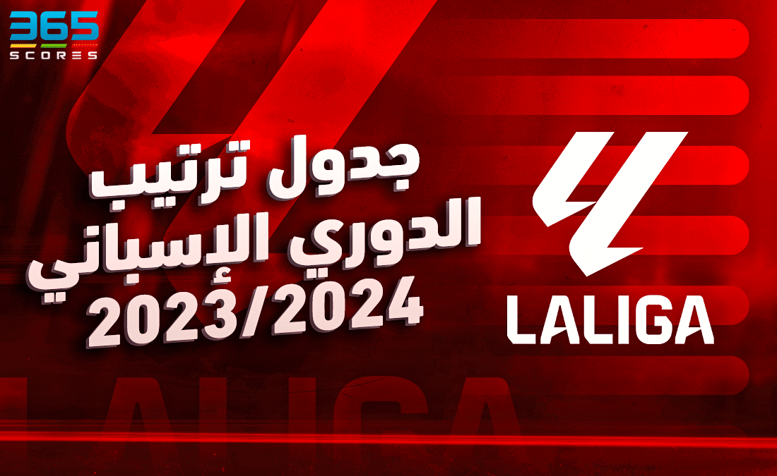 جدول ترتيب الدوري الإسباني 2023 2024 365scores