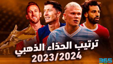 ترتيب الحذاء الذهبي 23/24