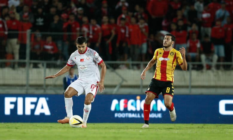 حسام تيكا لاعب الترجي التونسي خلال مباراة الوداد المغربي (تصوير: عمر الناصيري)