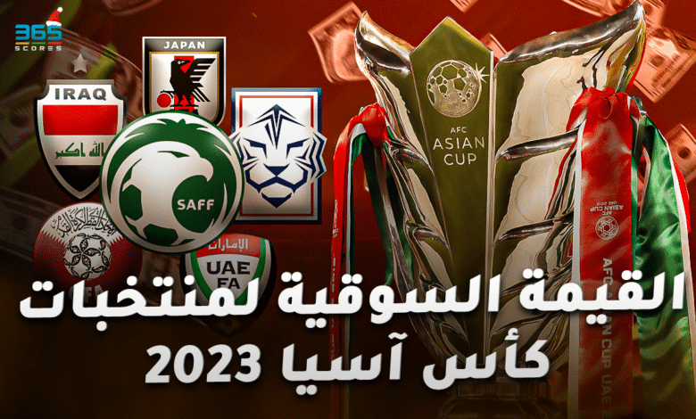 القيمة السوقية لمنتخبات كأس آسيا 2023