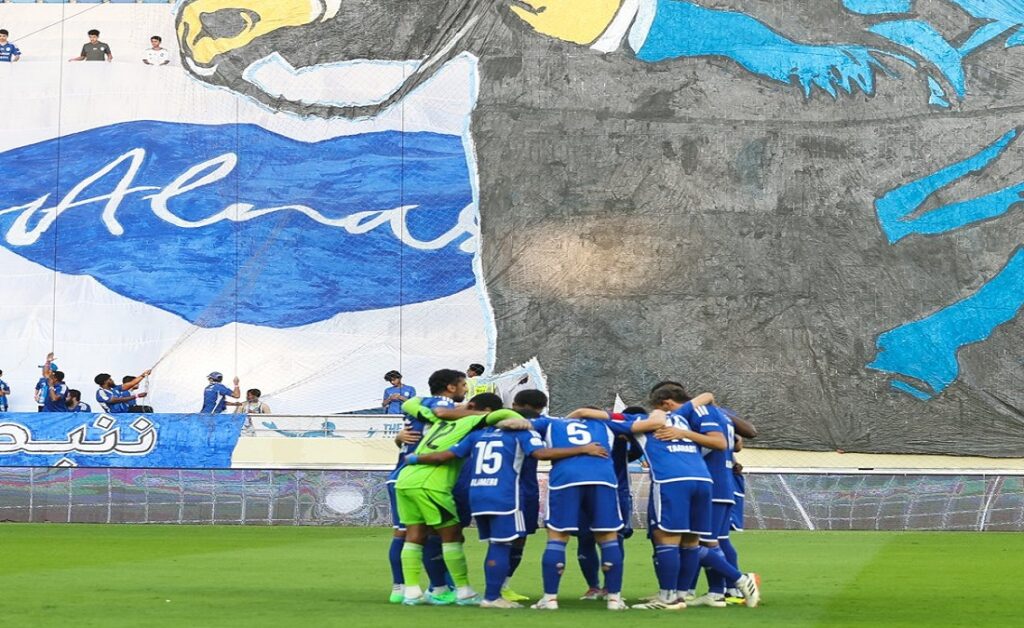 تيفو جماهير النصر الإماراتي