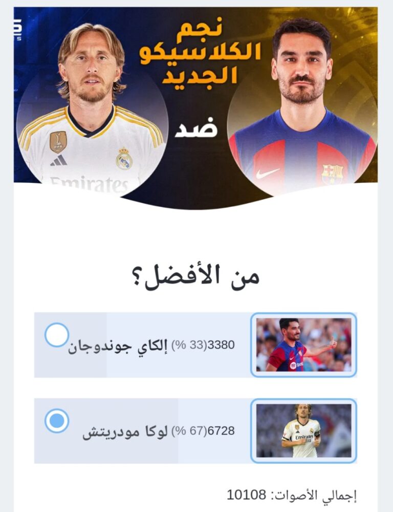 من هو نجم كلاسيكو ريال مدريد ضد برشلونة الجديد؟ شارك في التصويت 365scores 2577