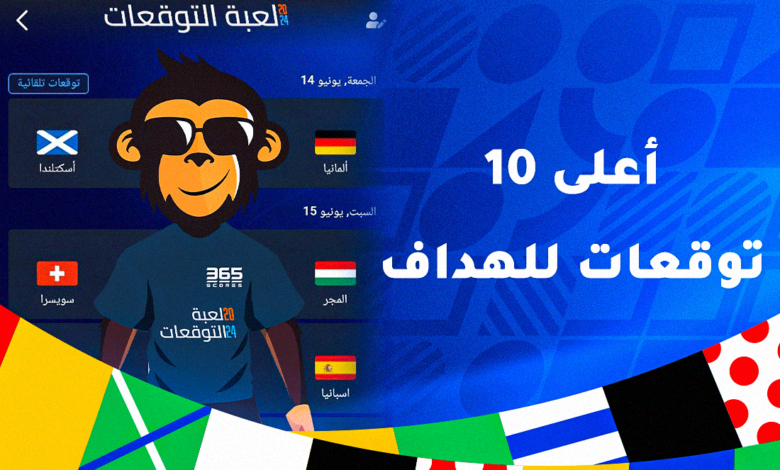 أعلى توقعات للهداف في لعبة توقعات 365Scores