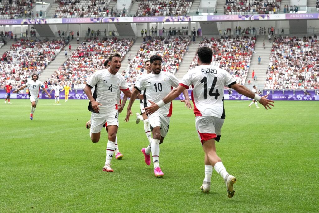 منتخب مصر الأولمبي - مصر ضد إسبانيا - إبراهيم عادل (المصدر:Gettyimages)