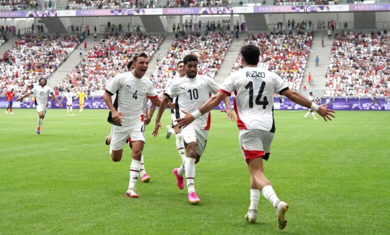 منتخب مصر الأولمبي - مصر ضد إسبانيا - إبراهيم عادل (المصدر:Gettyimages)