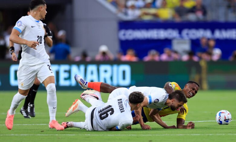 إصابة رودريجو بيتانكور - أوروجواي ضد كولومبيا - كوبا أمريكا 2024