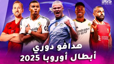 ترتيب هدافي دوري أبطال أوروبا 2024/2025