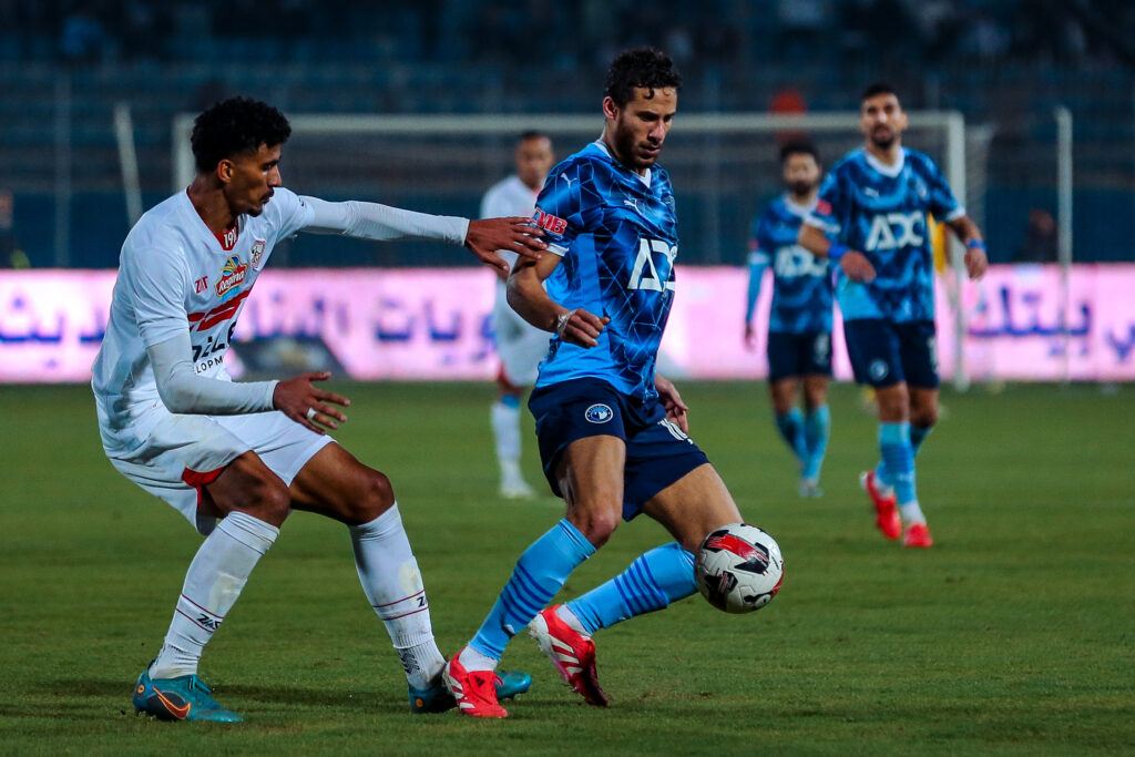 رمضان صبحي - حسام عبد المجيد - الزمالك ضد بيراميدز