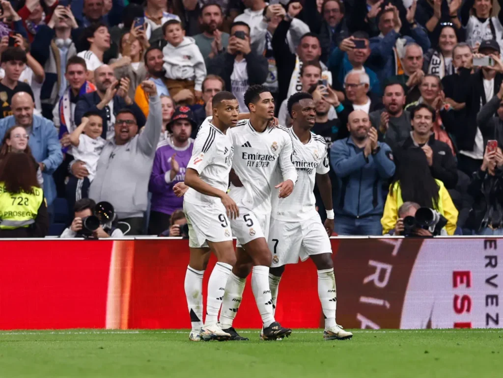 فينيسيوس جونيور - جود بيلينجهام - كيليان مبابي - ريال مدريد (المصدر: gettyimages)