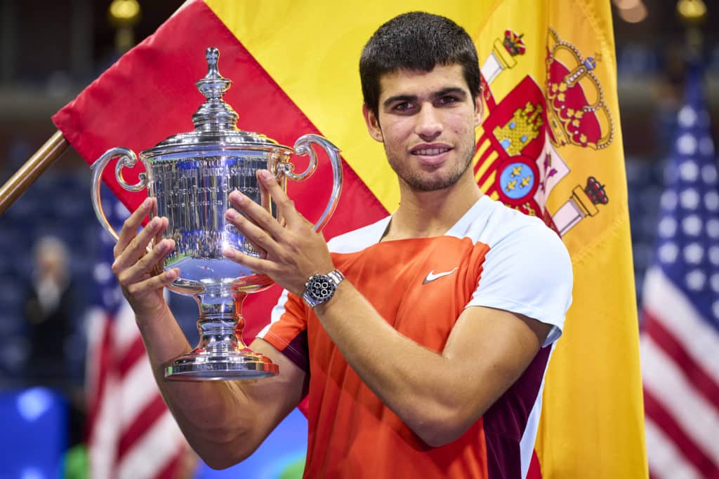 Alexander Zverev vs Carlos Alcaraz. El español quiere levantar su tercer Grand Slam (Foto: Getty Images.)