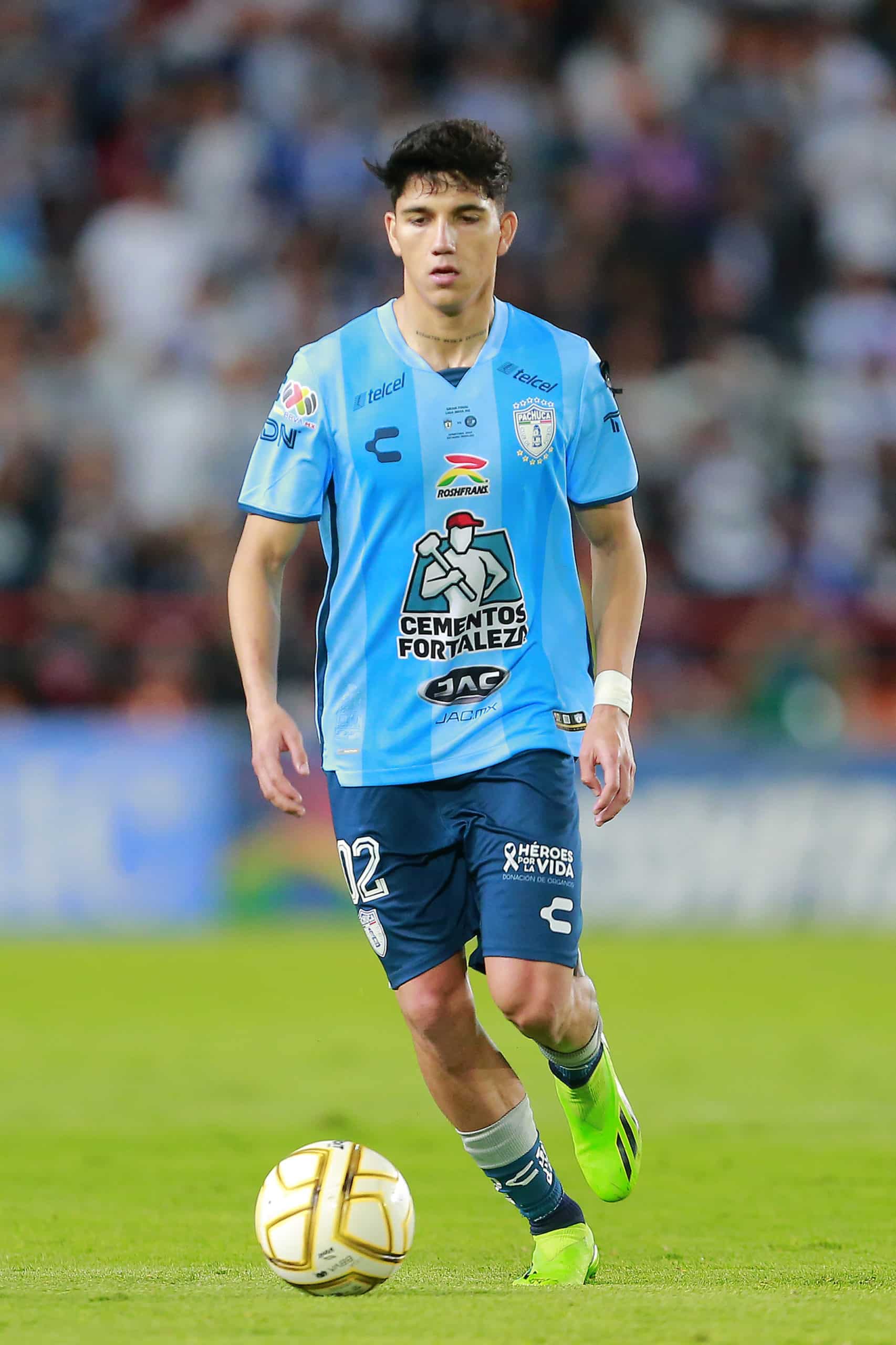 Kevin Álvarez, lateral de Pachuca, Fotografía Mauricio Salas/Getty Images.