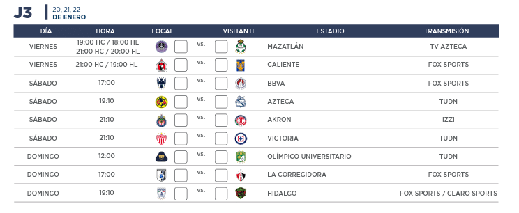 Clausura 2023: Calendario completo de la Liga MX