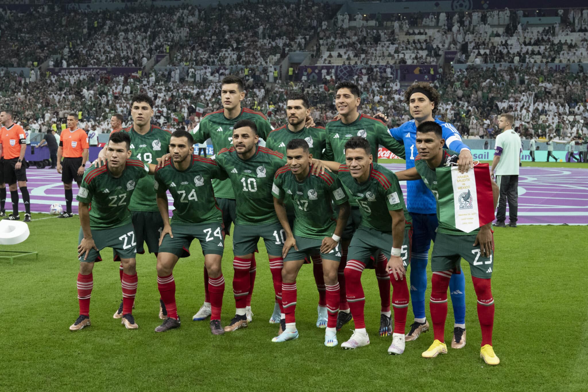 Equipo de México previo a su eliminación de Qatar 2022, Fotografía: Selección Mexicana Oficial.