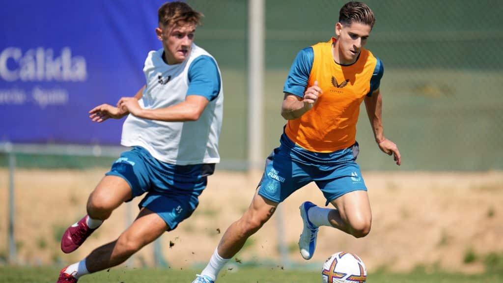 Santi Muñoz entrenando con el Newcastle, Fotografía: Newcastle oficial.