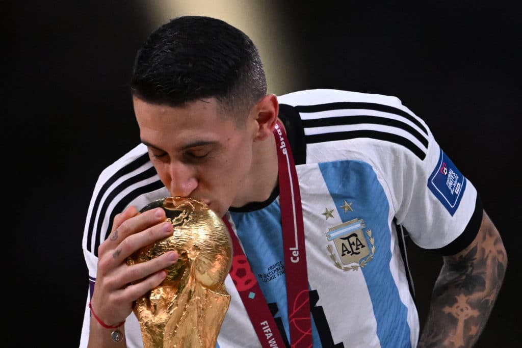 Di María con la Copa