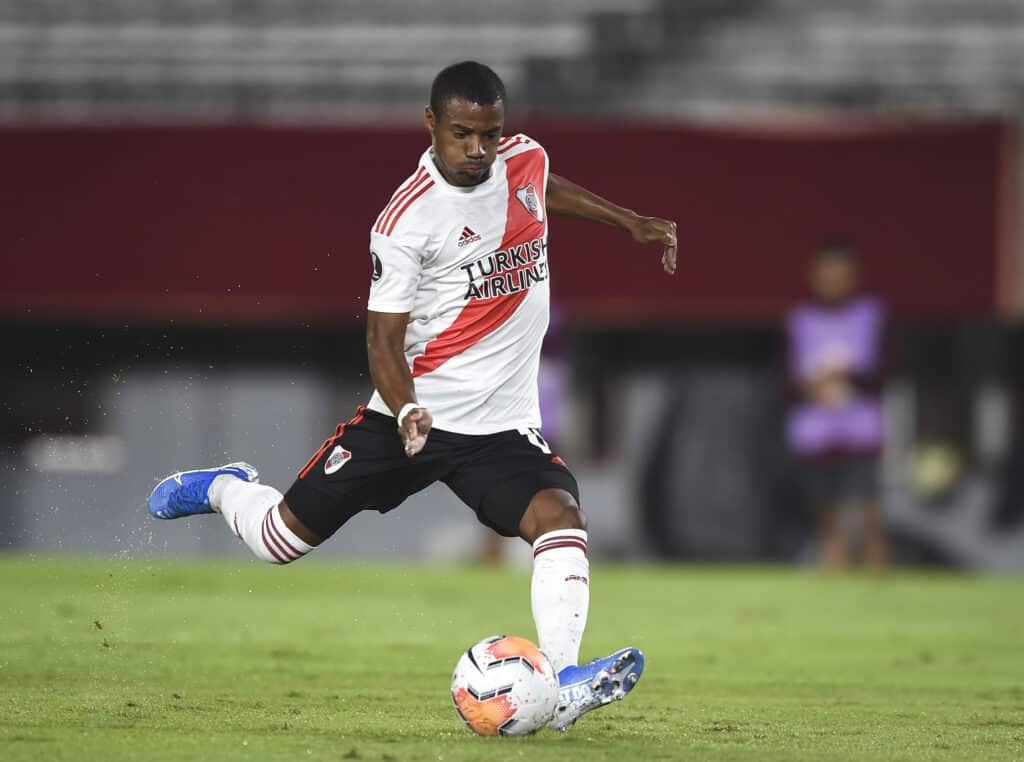 Nicolás De La Cruz es el jugador más valioso de River en la Liga Profesional, según el sitio Transfermarkt. (Photo by Marcelo Endelli/Getty Images)