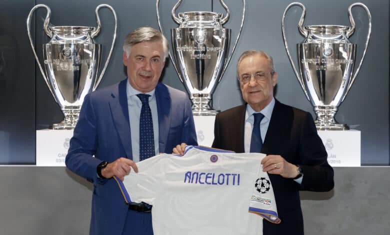 Carlo Ancelotti en la Champions League