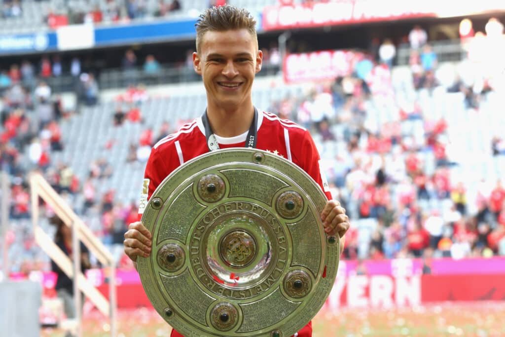 Joshua Kimmich, uno de los pilares en el Bayern Múnich Campeón de la Bundesliga 2022/23.  (Photo by Alexander Hassenstein/Bongarts/Getty Images)