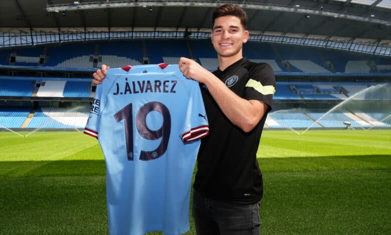 Desde su llegada a Manchester, Julián Álvarez no para de mejorar sus números.
