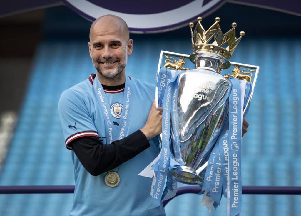 Guardiola con la Champions League