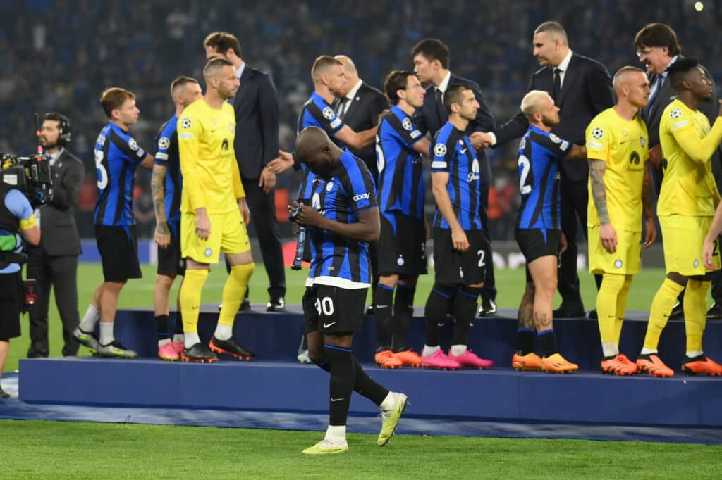 La Final de Champions League perdida vs Manchester City: fue el último partido de Romelu Lukaku con la camiseta del Inter. (Photo by Shaun Botterill/Getty Images)