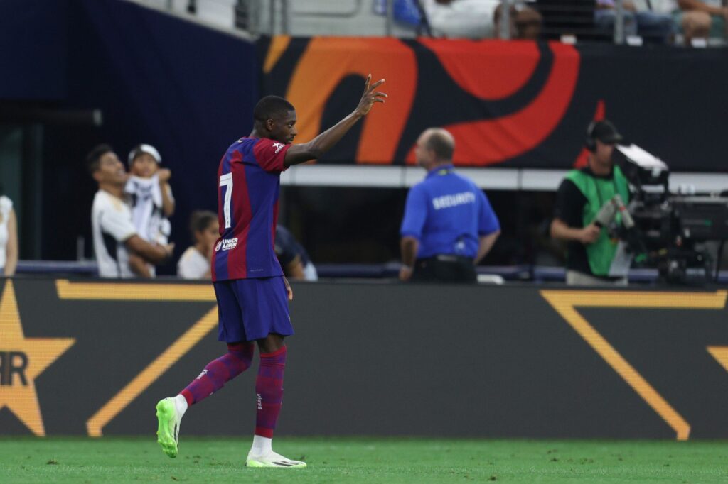 Ousmane Dembélé venía de ser clave en la pretemporada 2023 del Barcelona. Foto: Getty Images.