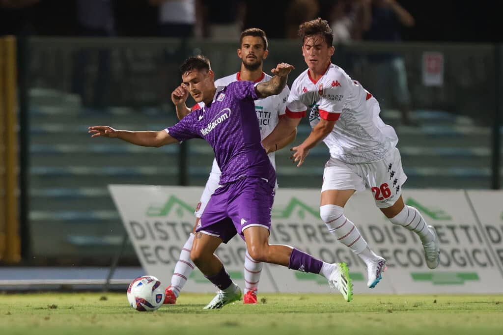 El representante de Lucas Martínez Quarta está en Europa para negociar la salida de la Fiorentina. (Photo by Gabriele Maltinti/Getty Images)