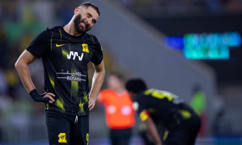 Karim Benzema se lesiona con Al-Ittihad