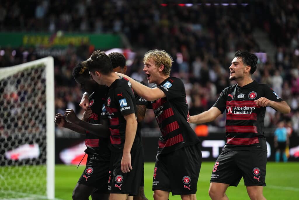 El Midtjylland: El nuevo equipo de Darío Osorio. (Photo by Lars Ronbog / FrontZoneSport via Getty Images)