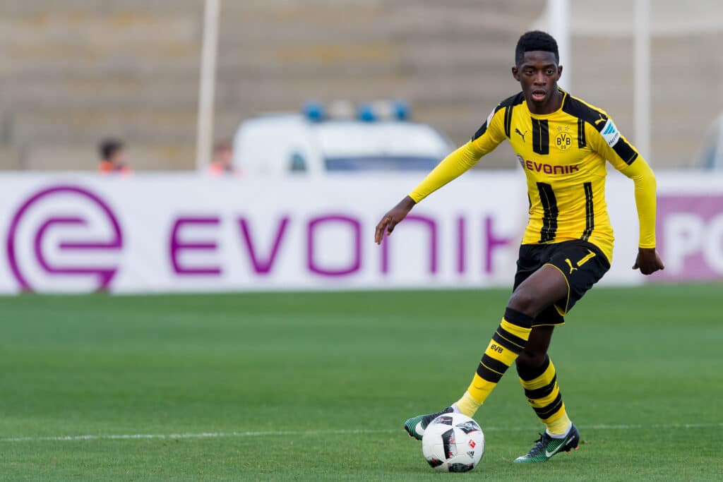 Ousmane Dembelé jugará en el PSG vs Dortmund pero vestido de azul  y rojo