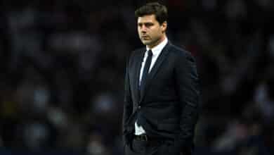 Mauricio Pochettino dirigiendo en Premier League con el Chelsea.