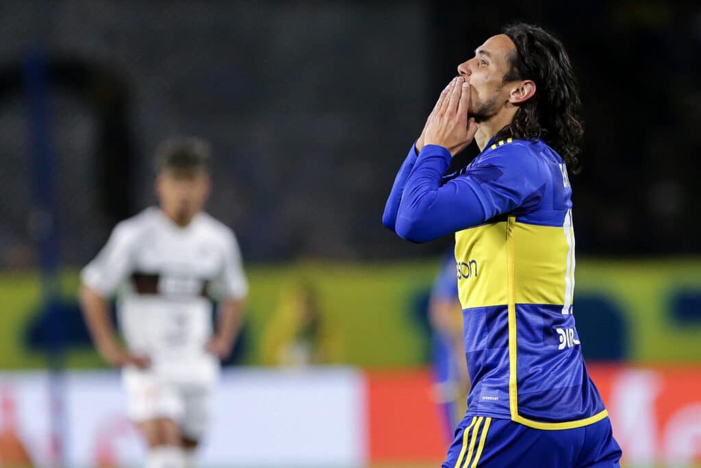 Edinson Cavani buscará romper su sequía en el Boca vs Palmeiras. (Photo by Daniel Jayo/Getty Images)