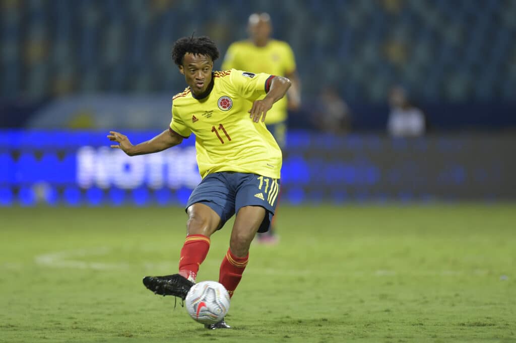 Juan Guillermo Cuadrado con la Selección Colombia