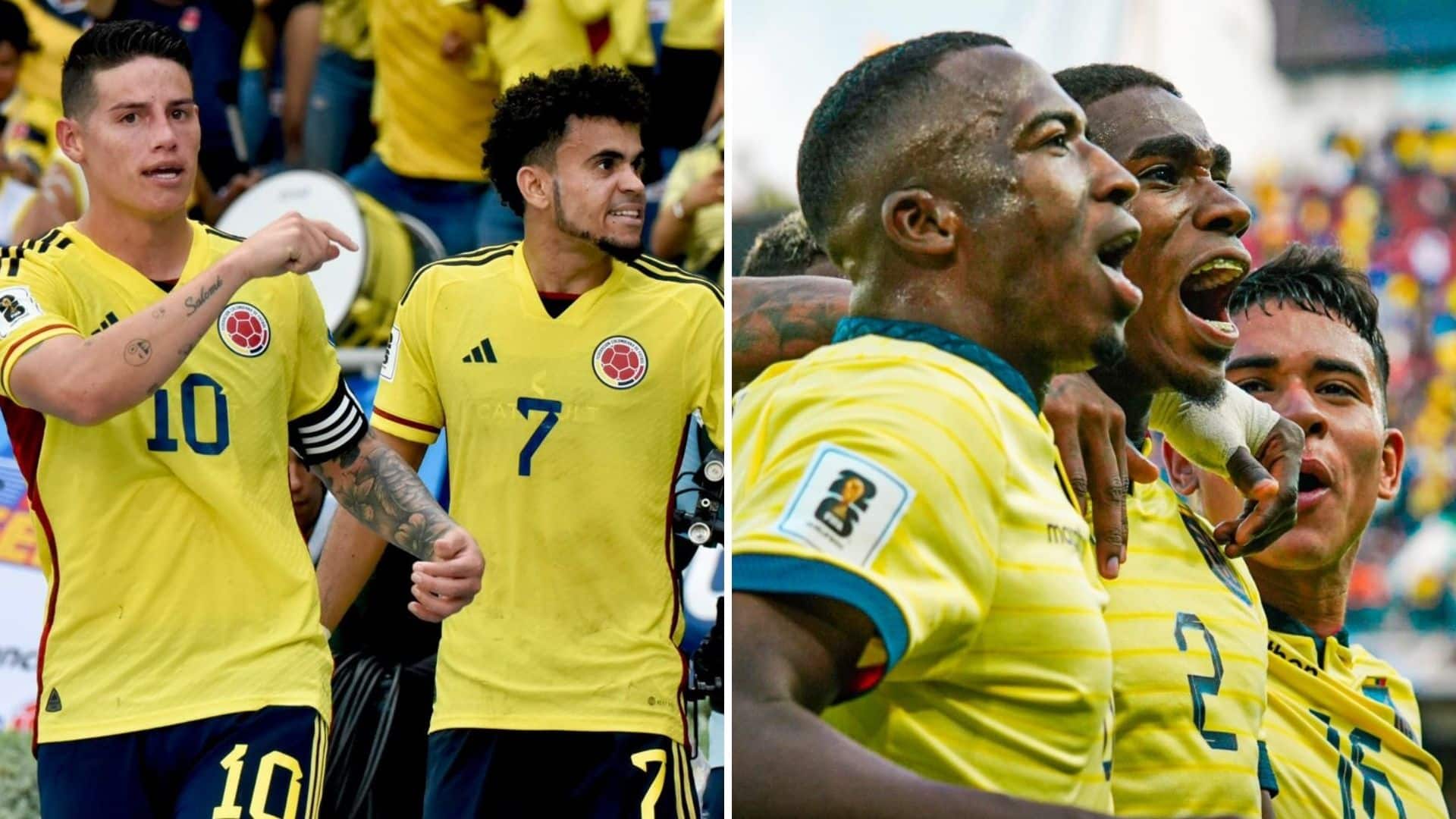 Selección Colombia vs Ecuador historial general entre ambos