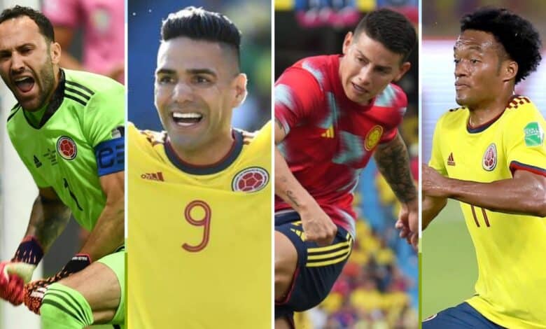 Selección Colombia Jugadores más partidos en Eliminatoria