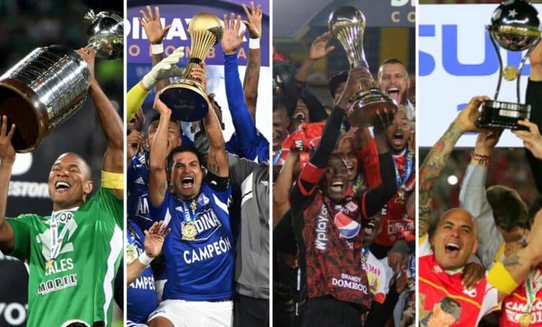 Equipos colombianos con más títulos en la historia