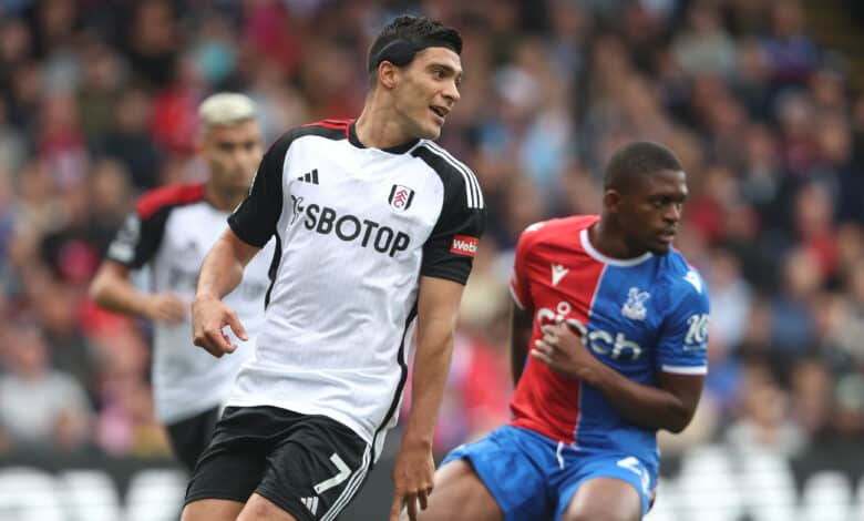 Raul Jimenez en el juego de Crystal Palace vs Fulham en la Premier League 2023-24. Javier Aguirre