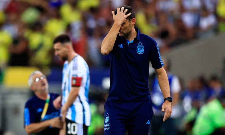 Lionel Scaloni con Argentina