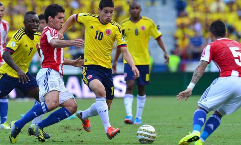 Historial Selección Colombia vs. Paraguay