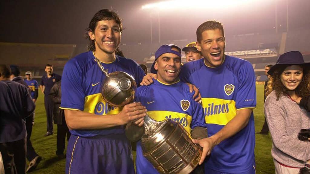 Jorge Bermúdez Mauricio Serna Oscar Cordoba campeones Copa Libertadores 2000 Boca