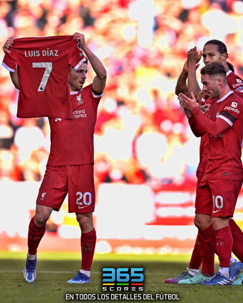 El gran gesto del Liverpool con Luis Díaz. Foto: Getty Images.