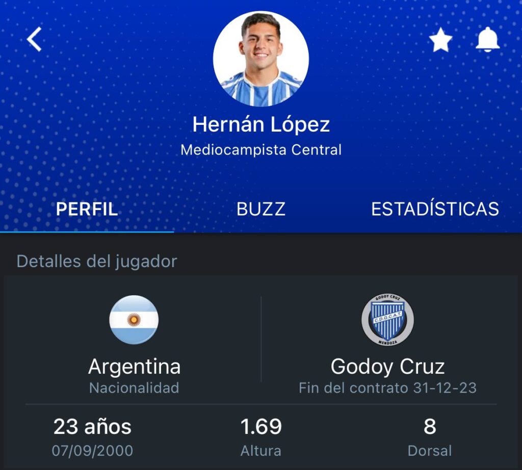 Hernán López Muñoz estaría cerca del Napoli en la Serie A. Foto: 365Scores.