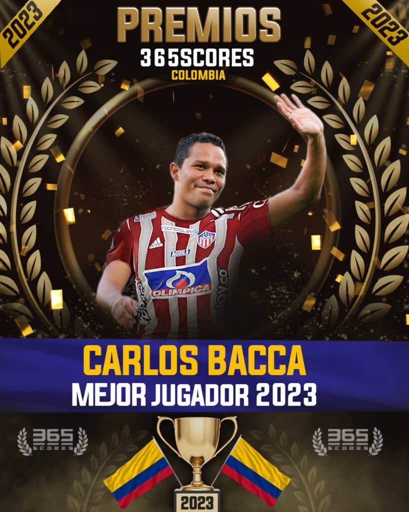 Carlos Bacca, mejor jugador del 2023 en los Premios 365Scores