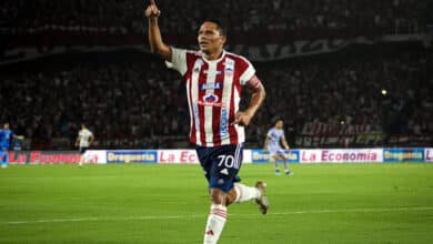 Carlos Bacca en Junior vs. Fortaleza por la Liga BetPlay 2024