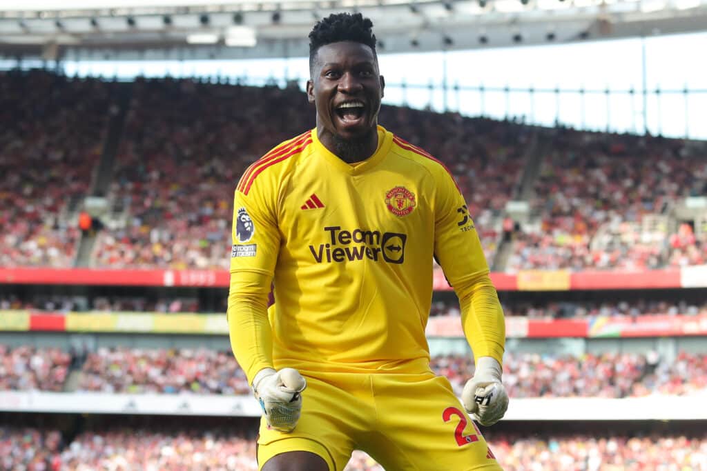 André Onana se jugará su titularidad en el Newcastle vs Manchester United. (Photo by James Gill - Danehouse/Getty Images)