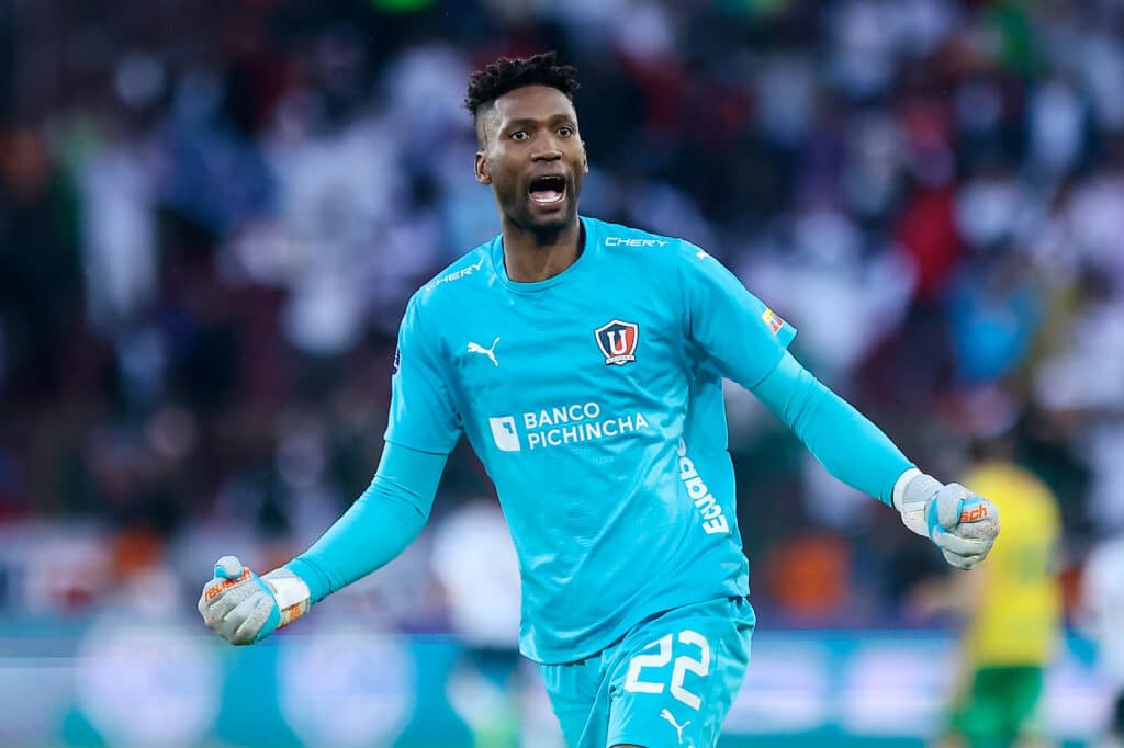 Alexander Domínguez podría ser una de las claves para el Liga De Quito vs Independiente Del Valle. (Photo by Franklin Jacome/Getty Images)