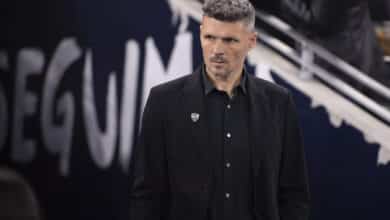 El entrenador argentino Fernando Ortiz con Rayados de Monterrey vs Atlético de San Luis en la Liga MX