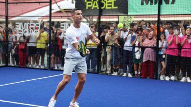 Cristiano jugando padel